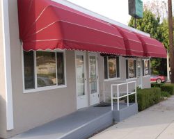 red canopy installed by Inter Trade Incorporated